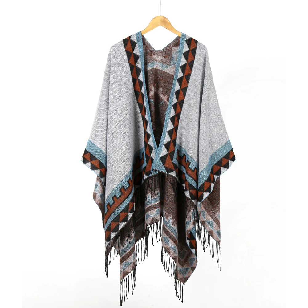 New arrival women fashion smaller size aztec poncho