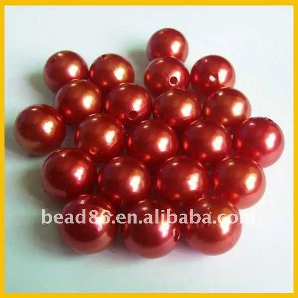 
16mm lovely bulk imitation pearl bead loose bead factory direct bead 