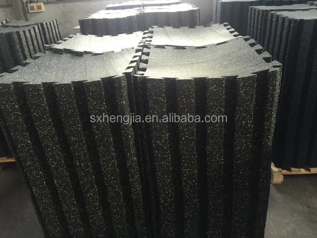 Used interlocking tile gym rubber flooring