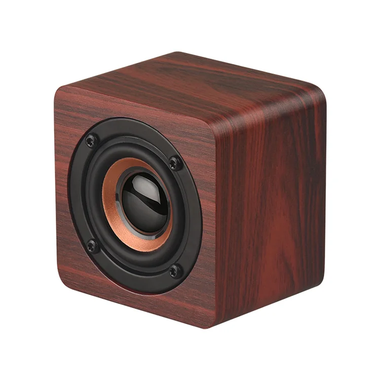 Mini Square Portable Wireless Plywood Speaker, Allstar Mini Wooden Blue tooth Speaker