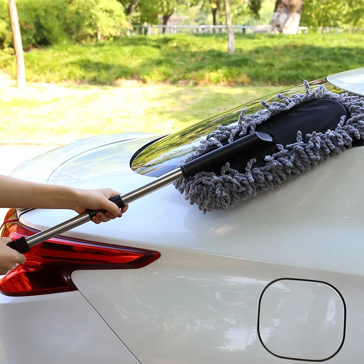 Long Handle Telescopic Microfiber Car Cleaning Wash Brush Duster