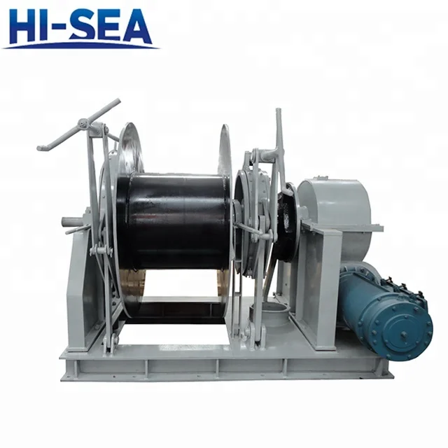 Электрическая однобарабанная анкерная лебедка