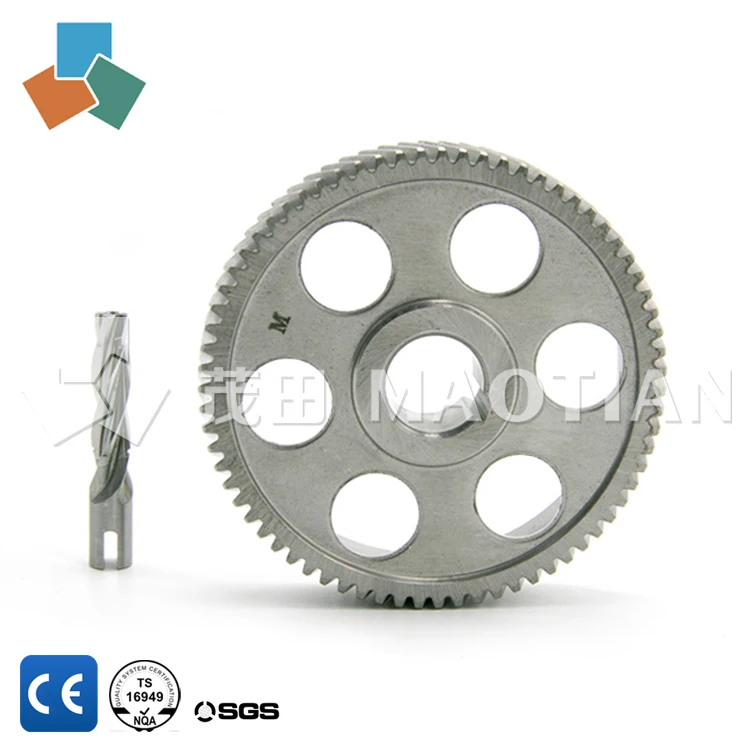 
Precision high demand cnc machining worm gear and running gear 686 609 for the lawn mower / electric tricycle rear axle 