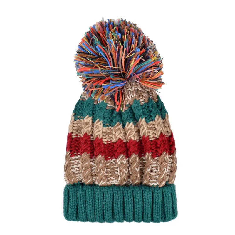 Design manufacturer slouchy custom beanie Your Own Winter Hats wholesale knitting beanie hat with pom pom