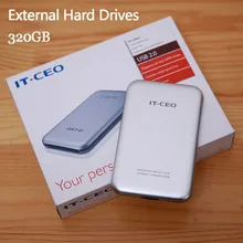 Free shipping 2.5” Slim Portable HDD 320GB Original IT-CEO USB2.0 External Hard Drives Storage Disk Plug and Play On sale
