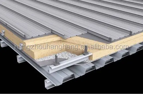 Modern colored aluminium standing seam metal roofing