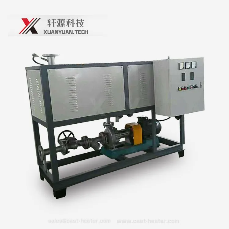 200KW electric thermal oil heater system for heating reaction kettle
