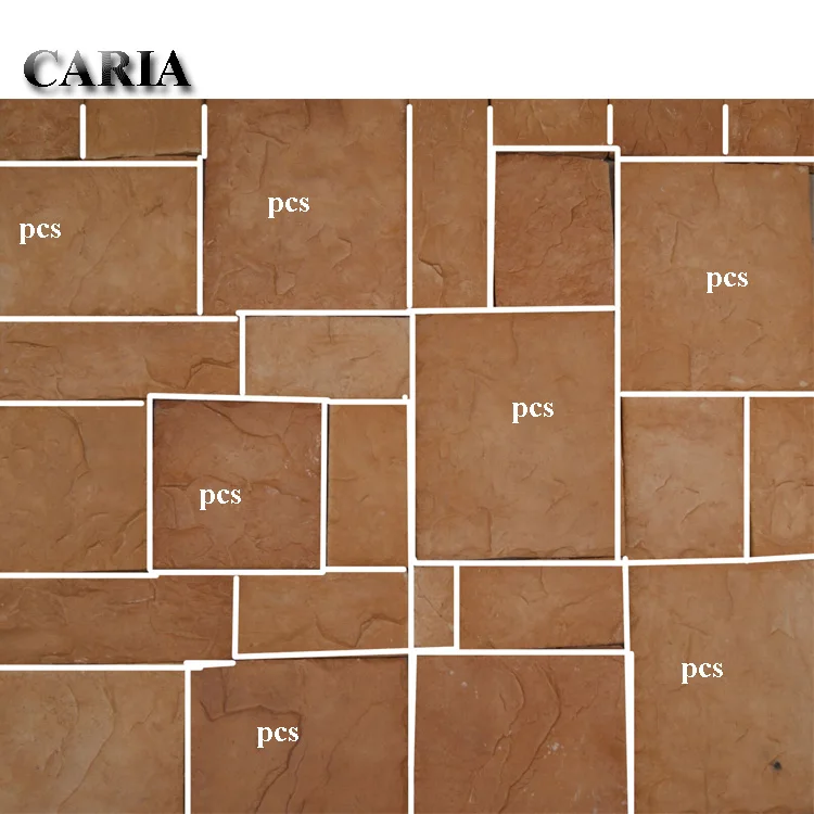 extetior interor artificial castle wall stone decoration