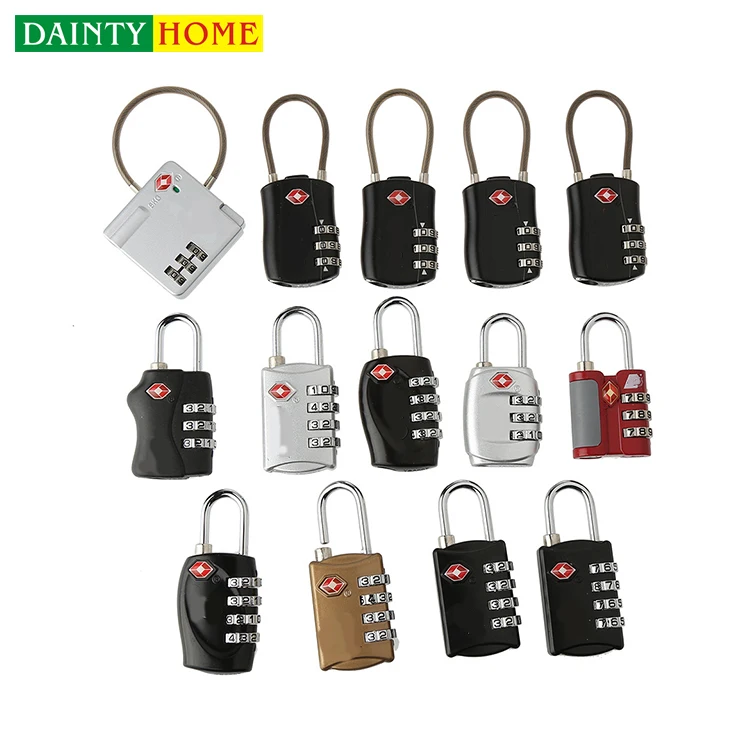 Оптовая Продажа Красочные кодовый замок tsa, tsa замок багажа