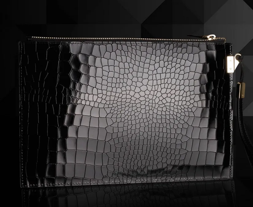 Good quality hot selling Genuine leather Men Fashion and trendy custom phone crocodile wallet for sale