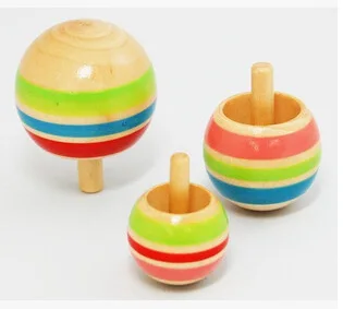 2022 Educational Decompression Spinning Top Minipinning Wooden Gyroscope Toy Kids Wood