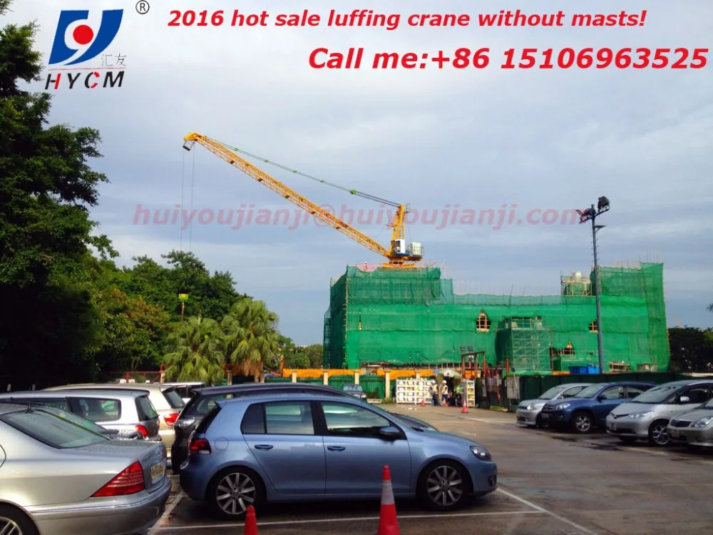 2016 New product Small Luffing crant without masts, Roof crane, Derrick Crane WD60 for sale