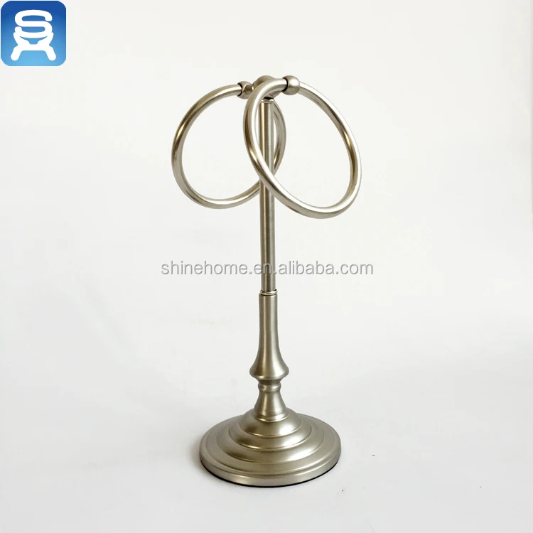 Лидер продаж, аксессуар для ванной комнаты, металлическая стойка для полотенец, подставка для полотенец, держатель для полотенец с никелированным покрытием, привлекательный Античный стиль