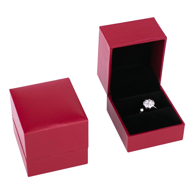 Hotsale Paper Leather Packaging Box For Ring  Jewellery Boxes