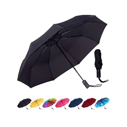 High Quality Wholesale Promotional Cheap Custom Logo Print 3 Folding Umbrella Light Weight China Made Umbrella