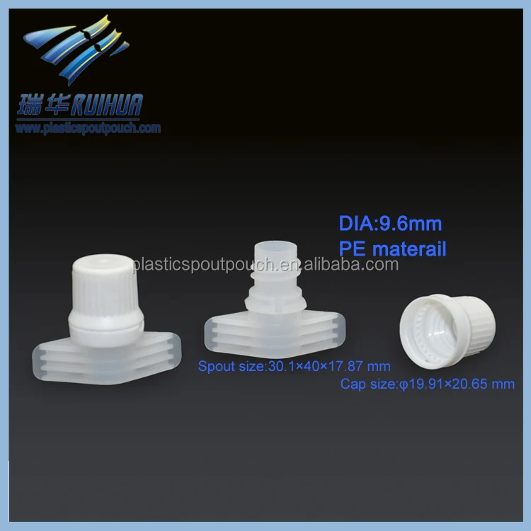 RUIHUA 9.6mm screw cap plastic spout for packing pouch