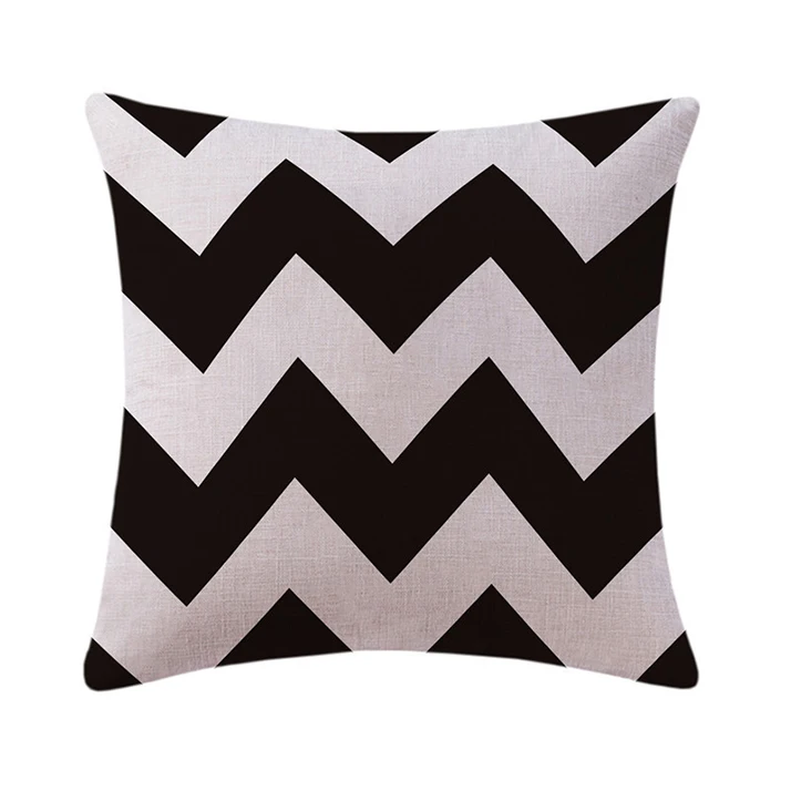 
Home Textiles Art 45*45cm Cotton Linen Streamline Moderne Style Decorative Indoor Outdoor Throw Cushion Cover Pillow 