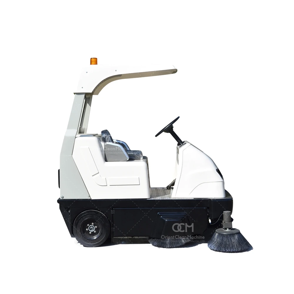 E8006 mini road sweeper Battery Operated Street Sweeper  Yard sweeper