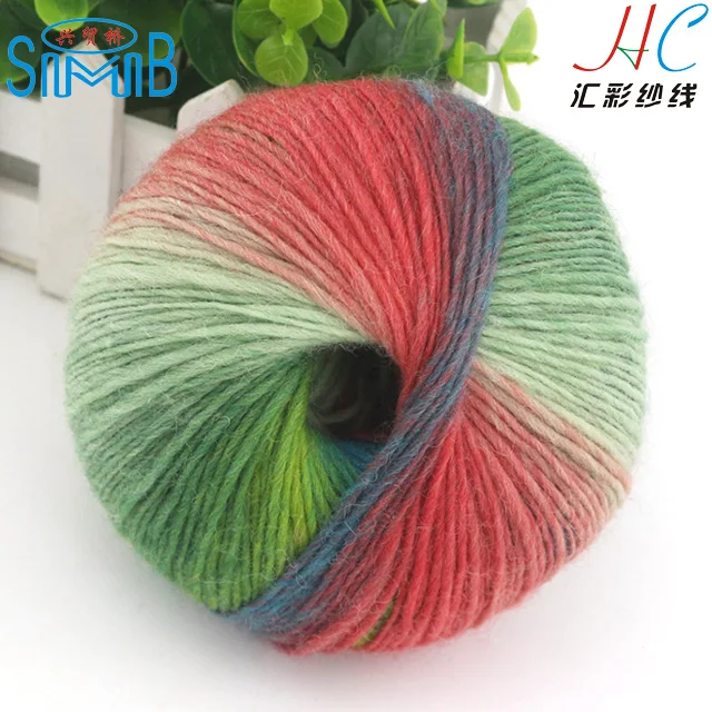 changshu woolen textile mills smb direct sale quality fancy knitting wool balls colorful 100% wool knitting yarn