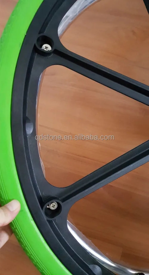 24x1 3/8 solid polyurethane foam wheelchair rear wheel 24 inch