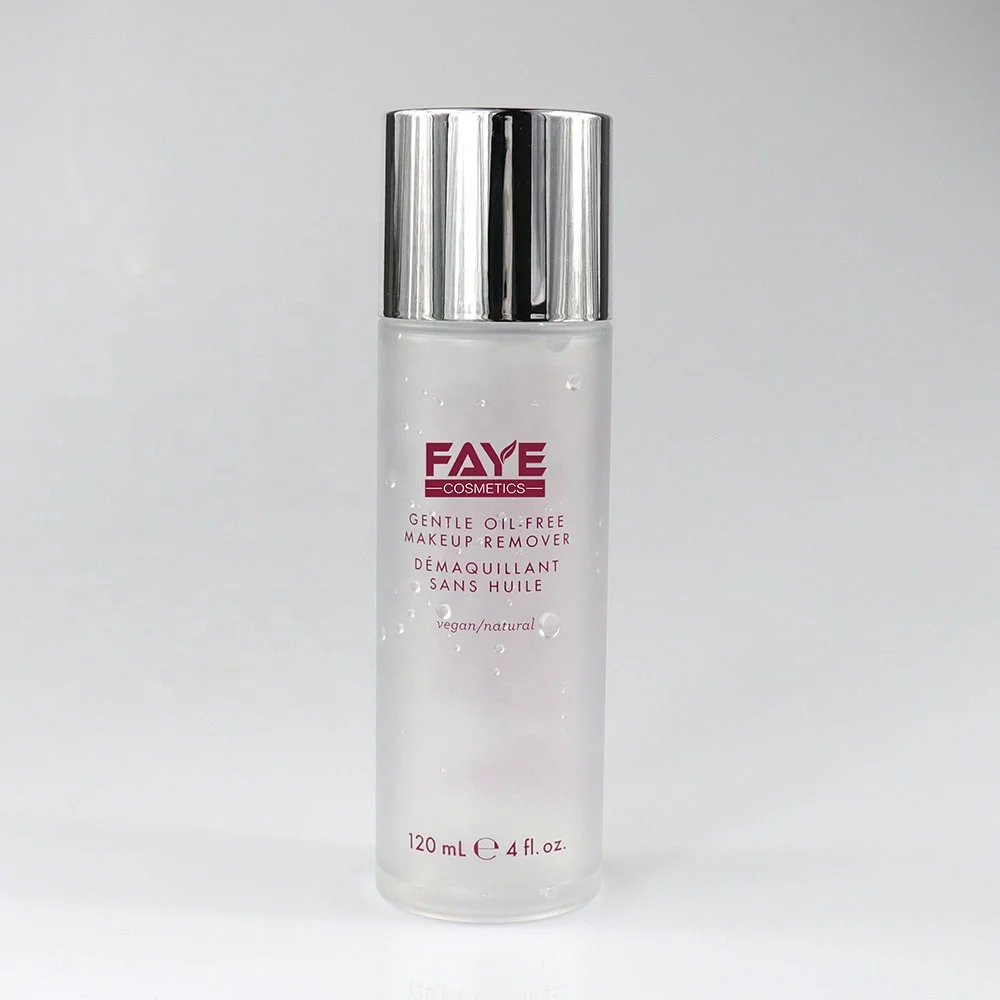 BPA Free 4 oz 120ml Frosted PET Cosmetic Bottle For Makeup Remover Gel With Screw Cap
