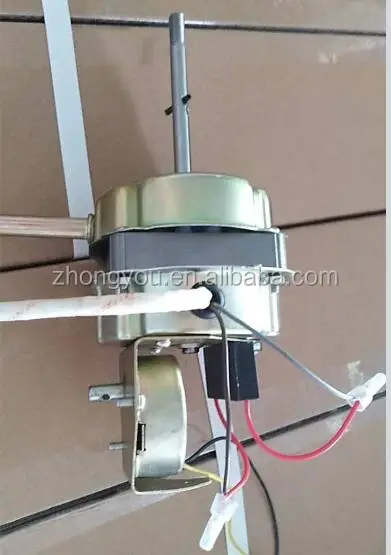 fan motor with synchronous motor and capacitor