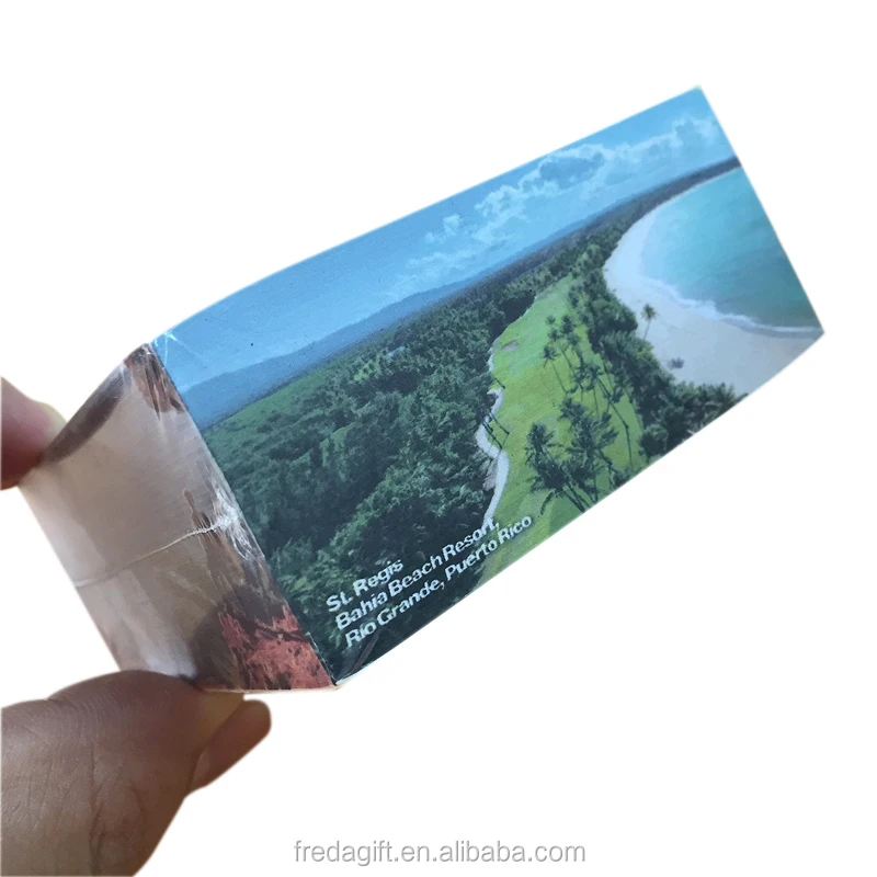 4 sides-printed Recycled Block Memo Pad Cube Notepad Custom Paper Note Cube