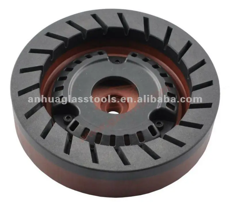 Cup shape resin wheel for glass in beveling machine