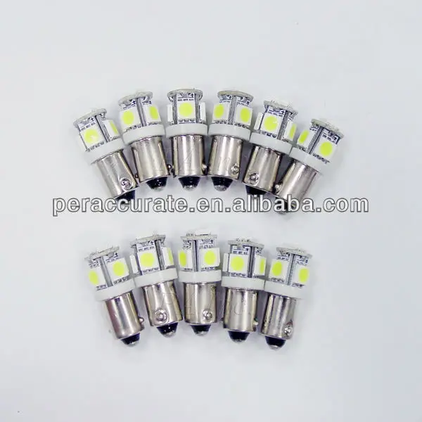 PA Pinball красочная Светодиодная лампа 5 SMD 5050 LED BA9S BAX9S T4W H6W 1895 1893 6,3 V AC/DC тайваньский продукт высокого качества