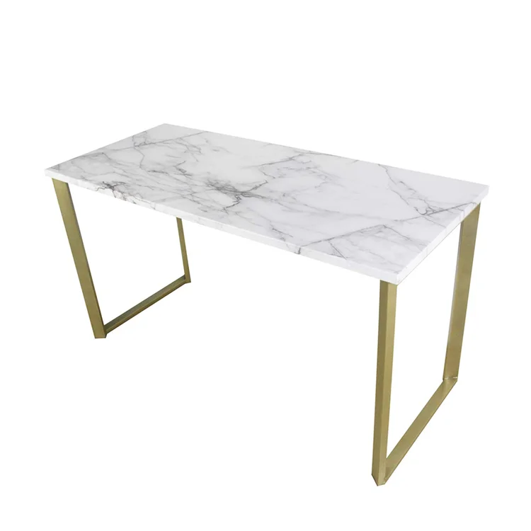 Wholesale new modern simple lat pack travertine quartz turkish dining table for home furniture