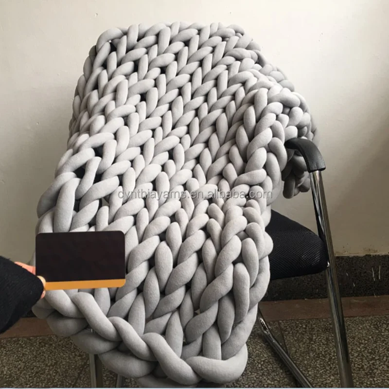 Giant Tube Yarn Arm Knitting Giant Yarn Nylon Cotton Hollow Tube Yarn For Hand Knitting