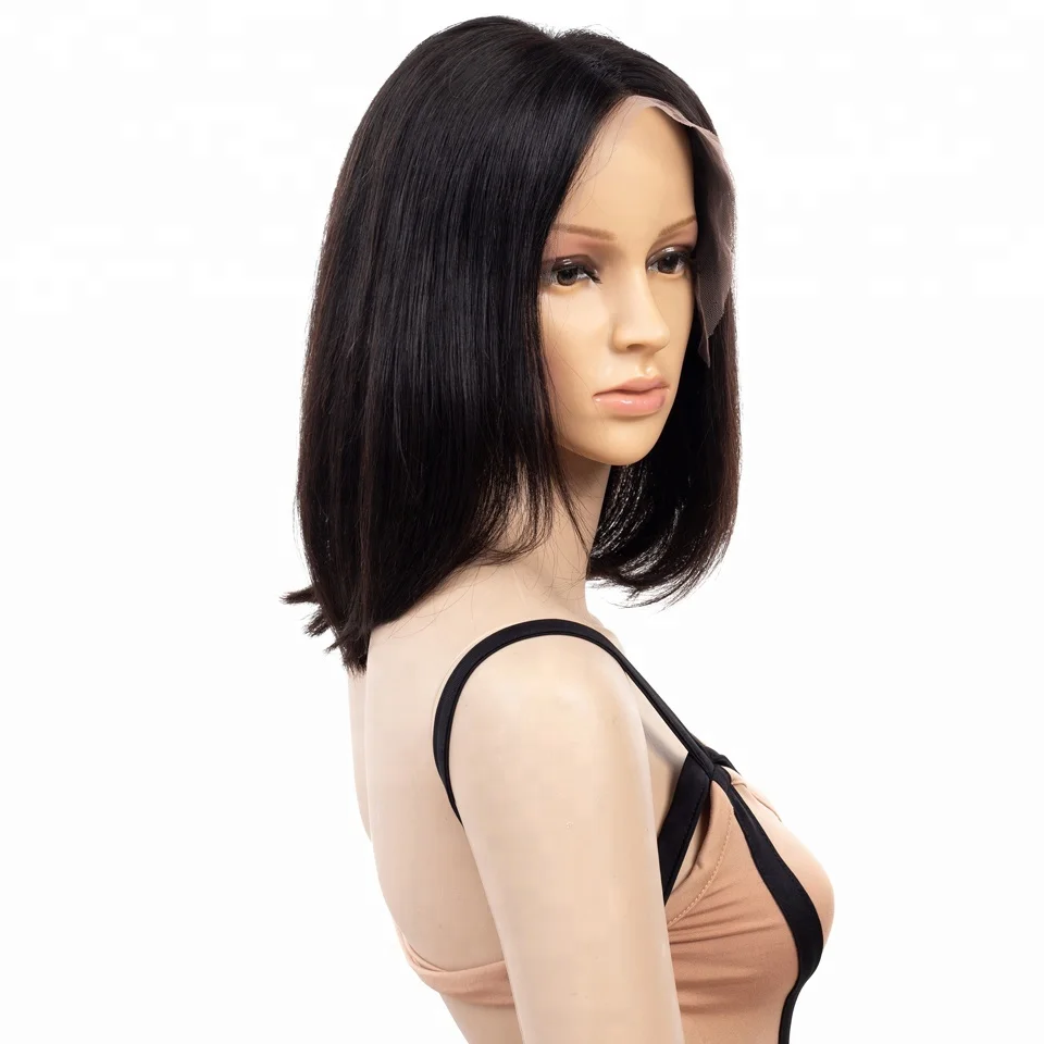 
100 Raw Brazilian Virgin Human Hair Full Lace Wigs wholesale,Short Wigs With Baby Hair for Black Women 
