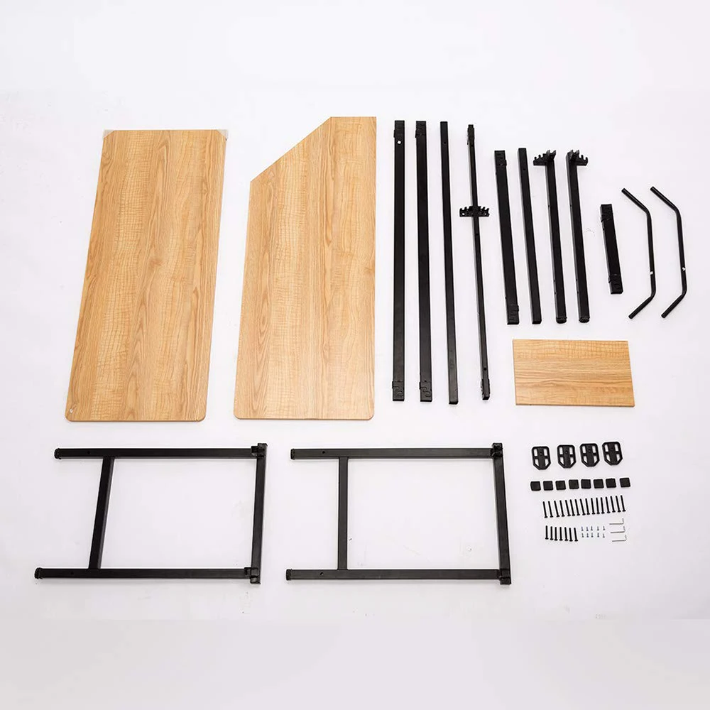 Classical Ergonomic L Shape Computer Desk Office Home Tables