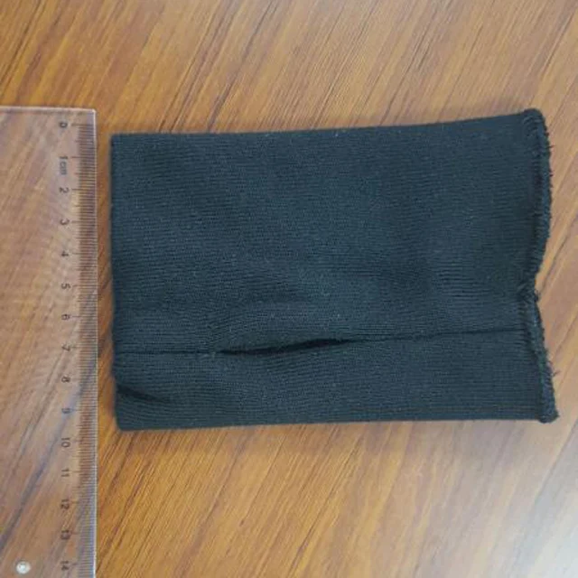 Wholesale in stock warm and comfortable full polyester fabric knitted ribbed cuffs collars for winter clothes