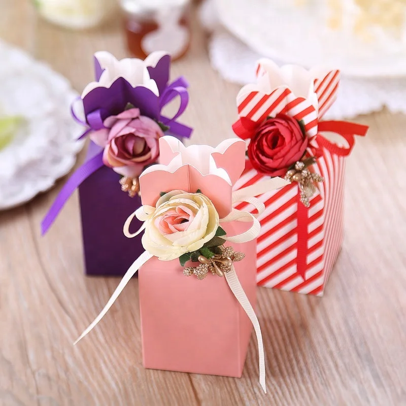 Luxury Wedding Boxes for Guest Wedding Gifts Candy Packing Box