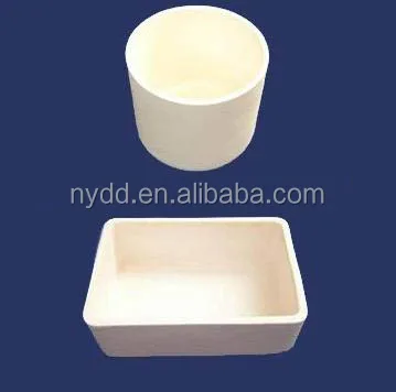 
1700 degree alumina crucible round type for lab sintering furnace 