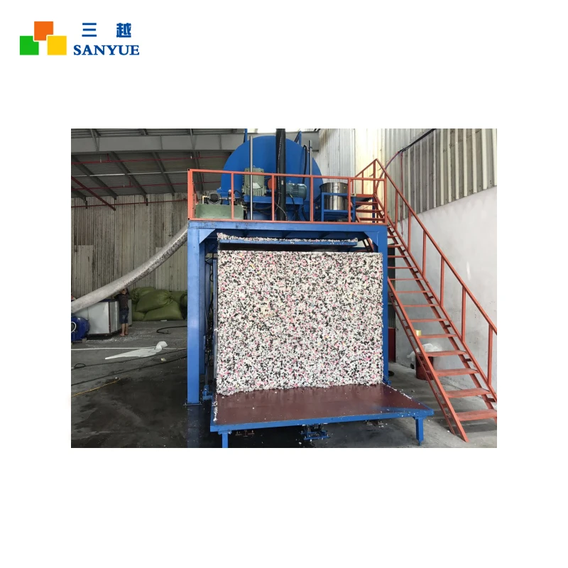 With Steaming And Weighing System Waste Foam Rebonded Sponge Machine