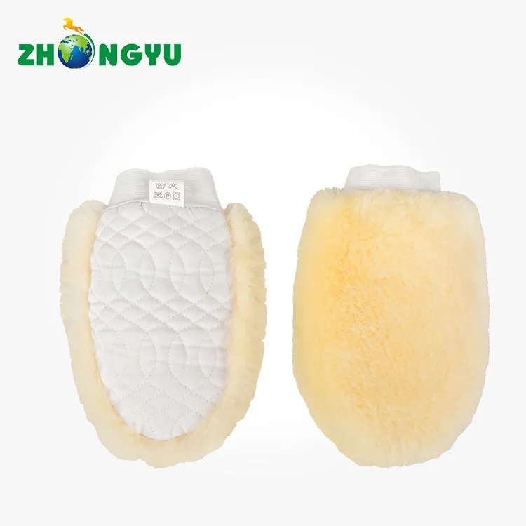 
sheepskin lambswool wash mitt sale 