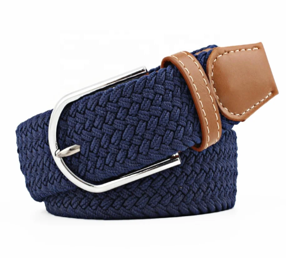 Quality Polyester Stretch Braided Woven Elastic Knitted Belt for Jeans