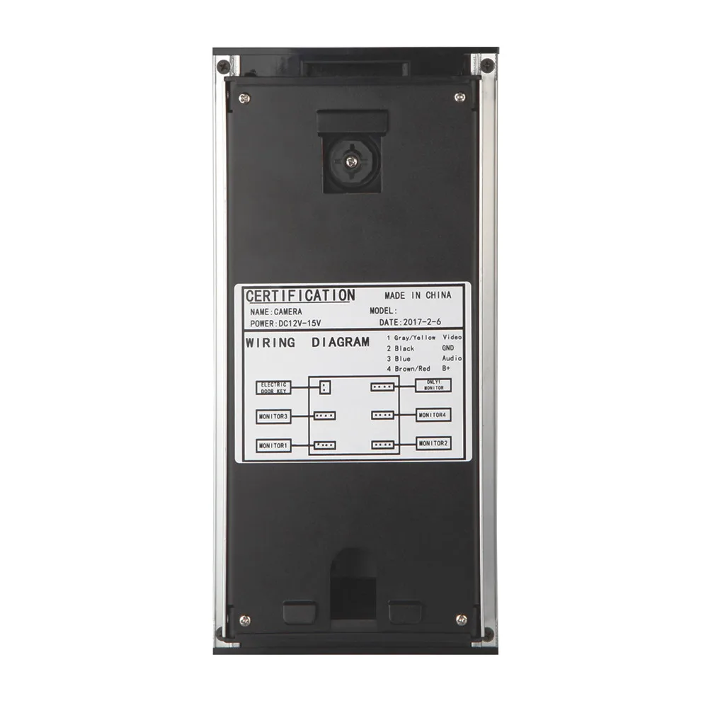 color video door phone bell 4 wire villa video intercom system for apartment