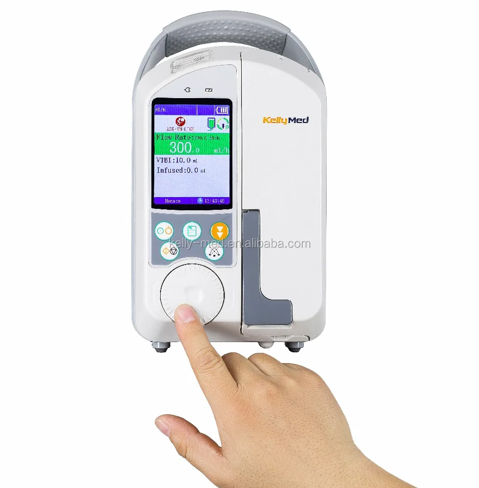 High Quality Large LCD Display Medical Equipment Volumetric TCI Syringe Pump Disposable Infusion Pump