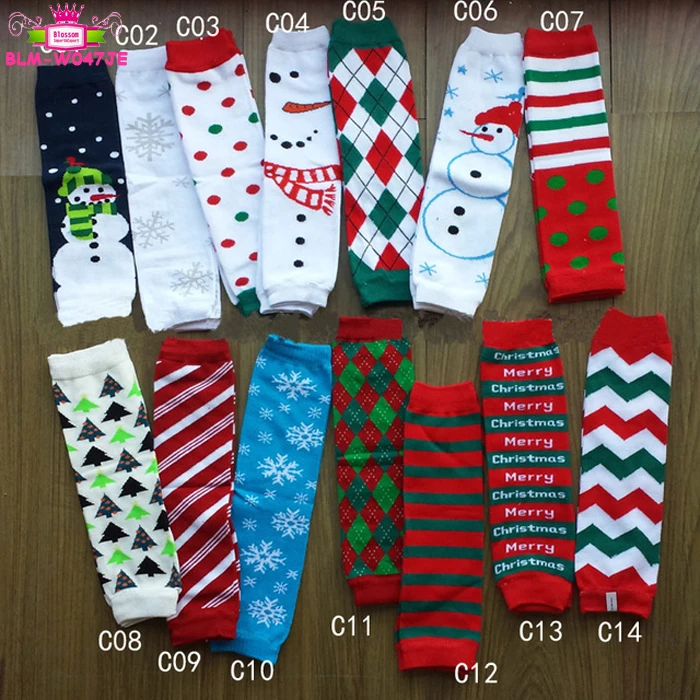 Yiwu Wholesale Christmas Leg Warmers! Baby / Toddler / Girls Leggings Christmas Leg Warmers