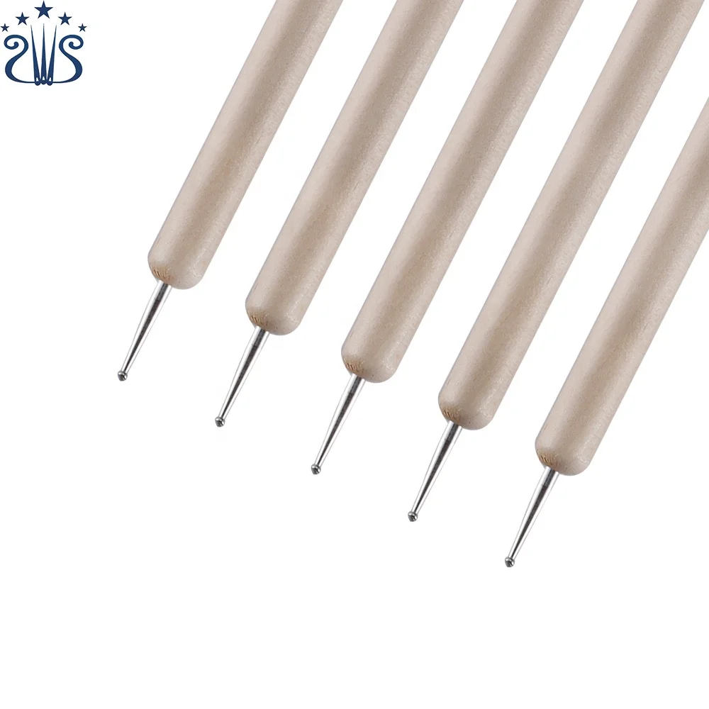 5 шт./набор, деревянные точечные ручки с двойной головкой