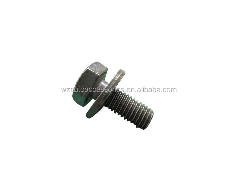 Army Green M8X15 Grade 10.9 high tensile hexagon head bolt with flat washer