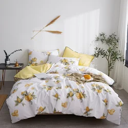 60S combed 100% egyptian cotton 3d digital print bed linen set home fitted bed sheet sets