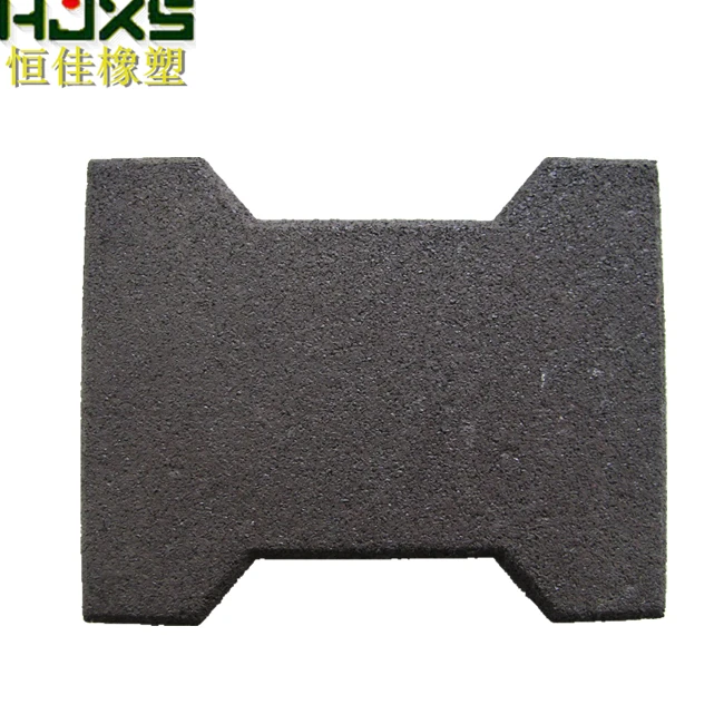 Переработанная резиновая поверхность, блокирующая твердая резиновая укладка