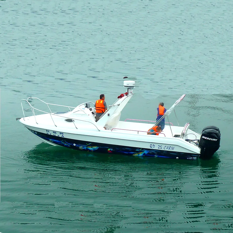 
WATERWISH QD 25 Cabin Fiberglass Boat Hull for Sale 