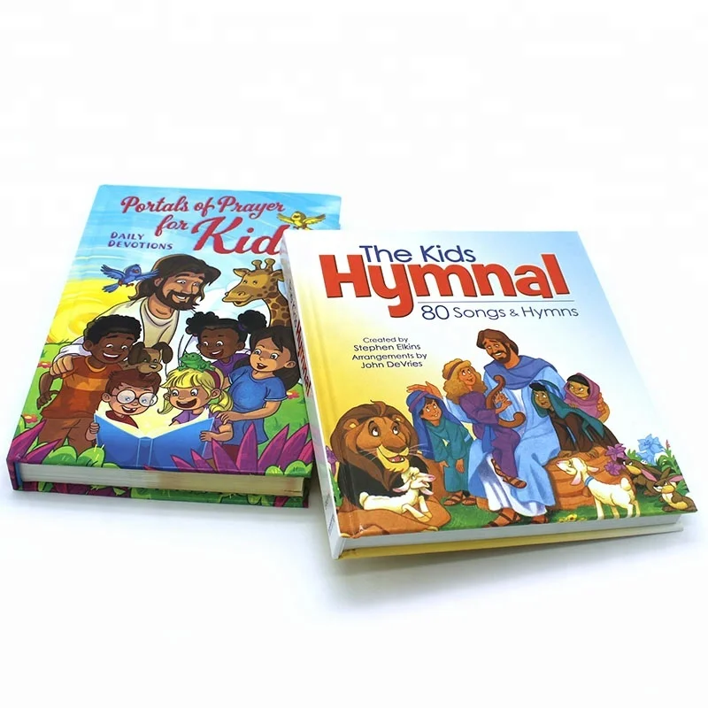 Kids Cartoon Bible Story Hardcover Book  Printing Service With Illustration