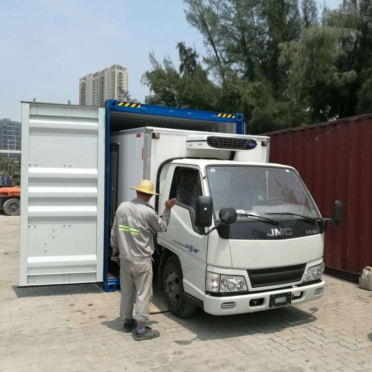 
Factory supply cheap price sale 3tons refrigerator box truck 