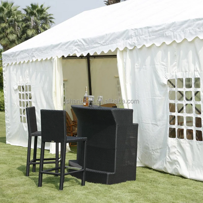  Наружная круглая резиновая плетеная барная стойка из полиротанга наружная